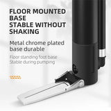 WEST BIKING 120 PSI Dual Cylinder Bicycle Pump With Pressure Gauge Portable Floor Pump For MTB Road Bike Tire Balloon Inflator