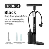 WEST BIKING 160PSI High Pressure Floor Pump Dual Cylinder Tire Inflator Aluminum Alloy Manual Air Pump For E-bike MTB Road Bike