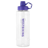 WEST BIKING 2 Liter Transparent Sport Water Bottle Portable MTB Road Bike Bottle Cycling Running Gym Fitness 2L Straw Bottle