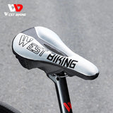 WEST BIKING 6 Color Comfortable Bicycle Seat Covers Soft Gel Memory Foam Saddle Cover Mesh Breathable MTB Road Bike Cushion