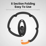 WEST BIKING Anti-Theft Bicycle Folding Lock MTB Road Bike Portable Lock Scooter Ebike Motorcycle Safety Lock Cycling Accessories