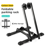 WEST BIKING Bicycle Foldable Parking Racks Indoor MTB Road Bike Floor Wheel Stand Storage Stable Stand Racks Bike Accessories