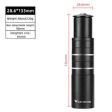 WEST BIKING Bicycle Fork Stem Extension 70-225mm Handlebar Rise Up Aluminum Alloy Height Spacer Stem Extender MTB BMX Parts