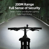 WEST BIKING Bicycle Headlights USB Rechargeable Portable Cycling Flashlight Ultralight Waterproof Lamp MTB Road Bike Front Light