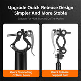 WEST BIKING Bicycle Rear Carrier Basket Quick Release Cargo Racks MTB Trunk Rack For Travel Luggage Straps Locatable Reflector