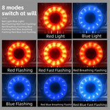 WEST BIKING Bicycle Rear Light Brake Sensor Red Blue Bike Flash Light USB Rechargeable High Visibility Aluminum MTB Taillights