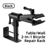 WEST BIKING Bicycle Repair Stand Wall/Table Mount Bike Parking Racks Maintenance Support Adjustable Clamp Bike Display Storage