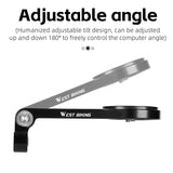 WEST BIKING Bicycle Stem Garmin Mount XOSS Cateye Bryton Speedometer Adapter Gopro Flashlight Universal Mount Aluminum GPS Stand