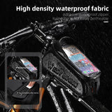 WEST BIKING Bicycle Top Tube Bag Touch Screen Phone Carrier Bag Waterproof EVA Road Bike Cycling Tool Holder Bag MTB Accessories