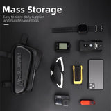 WEST BIKING Bicycle Top Tube Bag Touch Screen Phone Carrier Bag Waterproof EVA Road Bike Cycling Tool Holder Bag MTB Accessories