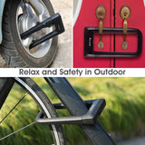 WEST BIKING Bicycle U Lock Anti-theft Safety Bike Lock MTB Road Bike 2 Keys Motorcycle Scooter Cycling Lock Bicycle Accessories