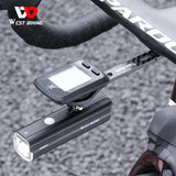 WEST BIKING Carbon Aero Handlebar Multifunctional Computer Holder For Wahoo Garmin Bryton Road Bike GPS Flashlight Mount Adapter
