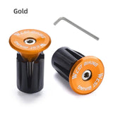 WEST BIKING Colorful Handlebar End Plugs With Tools Alunimum Alloy Road Bike MTB Handle Bar End Cap Expansion Plugs 22-24mm