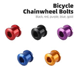 WEST BIKING Colorful MTB Chainring Bolts 7075 Aluminum Alloy Single Chainwheel Screws 6.5/8.5mm Disc Bolts Nut Road Bike Parts