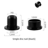 WEST BIKING Colorful MTB Chainring Bolts 7075 Aluminum Alloy Single Chainwheel Screws 6.5/8.5mm Disc Bolts Nut Road Bike Parts