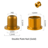 WEST BIKING Colorful MTB Chainring Bolts 7075 Aluminum Alloy Single Chainwheel Screws 6.5/8.5mm Disc Bolts Nut Road Bike Parts