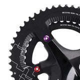 WEST BIKING Colorful MTB Chainring Bolts 7075 Aluminum Alloy Single Chainwheel Screws 6.5/8.5mm Disc Bolts Nut Road Bike Parts