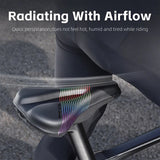WEST BIKING Comfortable Bicycle Saddle Cover Road Bike Waterproof PU Leather Silicone Memory Foam MTB Shock Absorbing Seat Cover