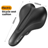 WEST BIKING Comfortable Foam E-Bike Seat Cushion City Cruisers Ergonomic Mountain Bicycle Saddle Comfy Electric Bike Accessories