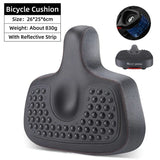WEST BIKING Comfortable MTB Saddle Ultra Wide Electric Bike Scooter Seat Silicone Massage Particle Cycling Shock Absorber Saddle