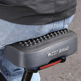 WEST BIKING Comfortable MTB Saddle Ultra Wide Electric Bike Scooter Seat Silicone Massage Particle Cycling Shock Absorber Saddle