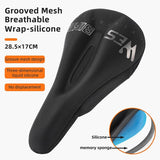 WEST BIKING Comfortable Road Bike Seat Cover MTB Gel Filled Memory Foam Hollow Mesh Breathable Saddle Cover Non-Slip Bike Seat