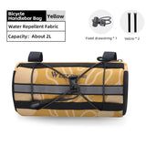 WEST BIKING Cycling Bag Versatile Handlebar Bag With Drawstring Straps Front Tube Bag MTB Road Bike Long Distance Riding Bags