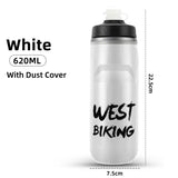 WEST BIKING Cycling Cold Water Insulated Bottle MTB Road Bike Thermal Bottle Racing Soft Squeeze Bottle Portable Gym Kettle