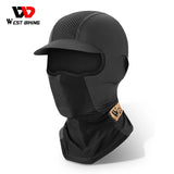 WEST BIKING Cycling MTB Motorcycles Helment Inner Sun Visor Caps Full Face Balaclava Mask With Ear Opening Cooling Sport Gear