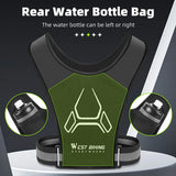 WEST BIKING Cycling Reflective Vest Motorcycle High Visibility Running Vest With Phone Holder Water Bottle Bag Safety Sport Vest