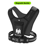 WEST BIKING Cycling Reflective Vest Motorcycle High Visibility Running Vest With Phone Holder Water Bottle Bag Safety Sport Vest