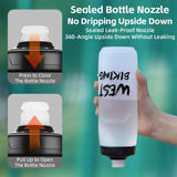 WEST BIKING Cycling Water Bottle 620-750ML Portable Sports Soft Flask MTB Road Bike Bottle Running Gym Fitness Bottle 6 Colors