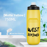 WEST BIKING Cycling Water Bottle 620-750ML Portable Sports Soft Flask MTB Road Bike Bottle Running Gym Fitness Bottle 6 Colors