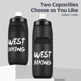 WEST BIKING Cycling Water Bottle 620-750ML Portable Sports Soft Flask MTB Road Bike Bottle Running Gym Fitness Bottle 6 Colors