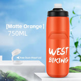 WEST BIKING Cycling Water Bottle 620-750ML Portable Sports Soft Flask MTB Road Bike Bottle Running Gym Fitness Bottle 6 Colors