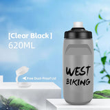 WEST BIKING Cycling Water Bottle 620-750ML Portable Sports Soft Flask MTB Road Bike Bottle Running Gym Fitness Bottle 6 Colors
