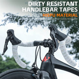 WEST BIKING Dirt-Resistant Handlebar Tape Lightweight Breathable Anti-Slip Road Bike Grip Tape Bike Aero Bar Winding End Plugs