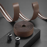 WEST BIKING Genuine Leather Handlebar Tape For Road Bike Retro Color Drop-Bar Bike Handlebar Winding Bicycle Accessories