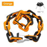 WEST BIKING High Security Bike Chain Lock Waterproof Electric Scooter Motorcycle Lock Anti Theft Colorful Lock Ebike Accessories