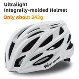 WEST BIKING Integrated Lightweight Bicycle Helmet MTB Road Bike Men Women Safety Helmet Racing Triathlon Cycling Helmet
