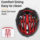 WEST BIKING Integrated Lightweight Bicycle Helmet MTB Road Bike Men Women Safety Helmet Racing Triathlon Cycling Helmet