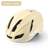 WEST BIKING Lightweight Aero Helmet Female Safety Helmet With LED Flash Light Men's MTB Road Bike Electric Scooter Helmet