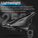 WEST BIKING Lightweight Road Bike Seat Short Nose Racing Bike Saddle Bicycle Hollow Painless Saddle Bike Accessories