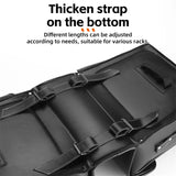 WEST BIKING Long Travel Cycling Pannier Bag Crazy Horse Leather Bike Cargo Waterproof Rear Double Side Bag With 2 Bottle Holder
