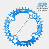 WEST BIKING MTB 104 BCD Narrow Wide Crankset 32T 34T 36T 38T Chain Adaptive Chainrings Moutain Bike XC Chainwheel Bicycle Parts
