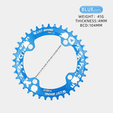WEST BIKING MTB 104 BCD Narrow Wide Crankset 32T 34T 36T 38T Chain Adaptive Chainrings Moutain Bike XC Chainwheel Bicycle Parts