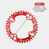 WEST BIKING MTB 104 BCD Narrow Wide Crankset 32T 34T 36T 38T Chain Adaptive Chainrings Moutain Bike XC Chainwheel Bicycle Parts