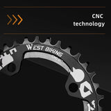 WEST BIKING MTB 104 BCD Narrow Wide Crankset 32T 34T 36T 38T Chain Adaptive Chainrings Moutain Bike XC Chainwheel Bicycle Parts