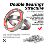 WEST BIKING MTB Bicycle 44mm Headset Double Bearing 28.6 Straight Tube Bike Fork Steering Column Spacers Stem Cap BMX Parts