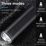 WEST BIKING MTB Bicycle Front Light USB Rechargeable Road Bike Headlight Alumimum Alloy Waterproof LED General/Hanging Mounting